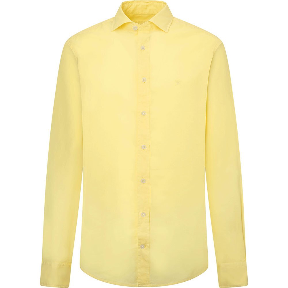 

Рубашка с длинным рукавом Hackett Garment Dyed Mussola K, желтый
