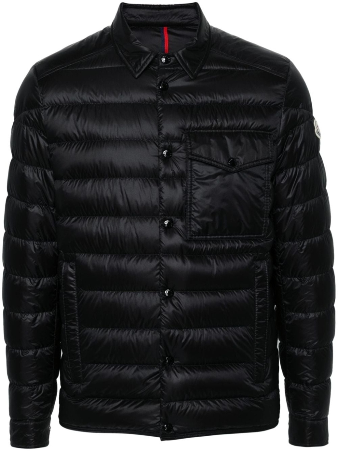 

Moncler утепленная куртка-рубашка Tinibres, черный