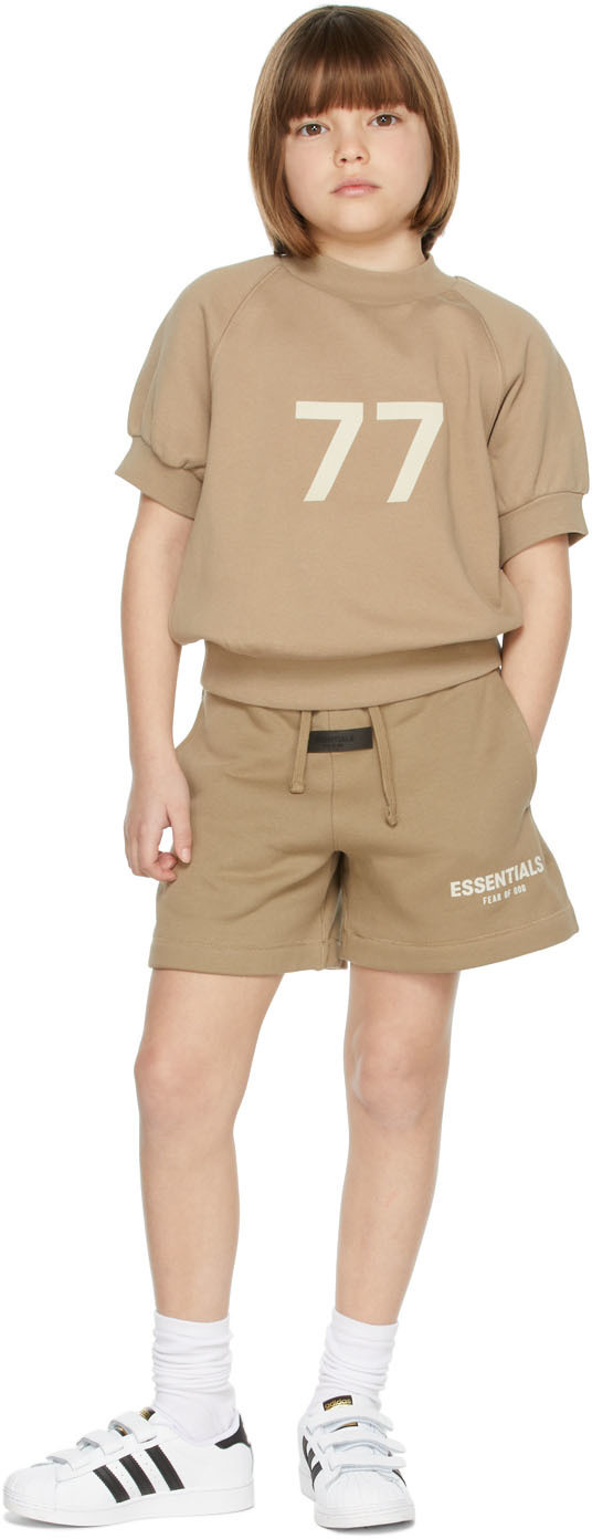 

Kids Tan '77' Толстовка с коротким рукавом Essentials