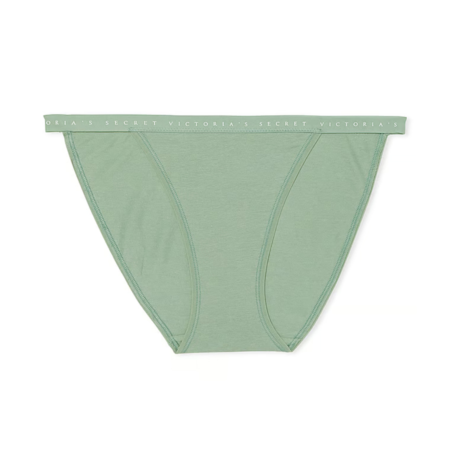 

Трусы Victoria's Secret Stretch Cotton String Bikini Classic, бледно-зеленый