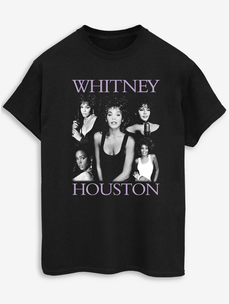 

NW2 Whitney Houston Multiple Adult Black Футболка с принтом George., черный
