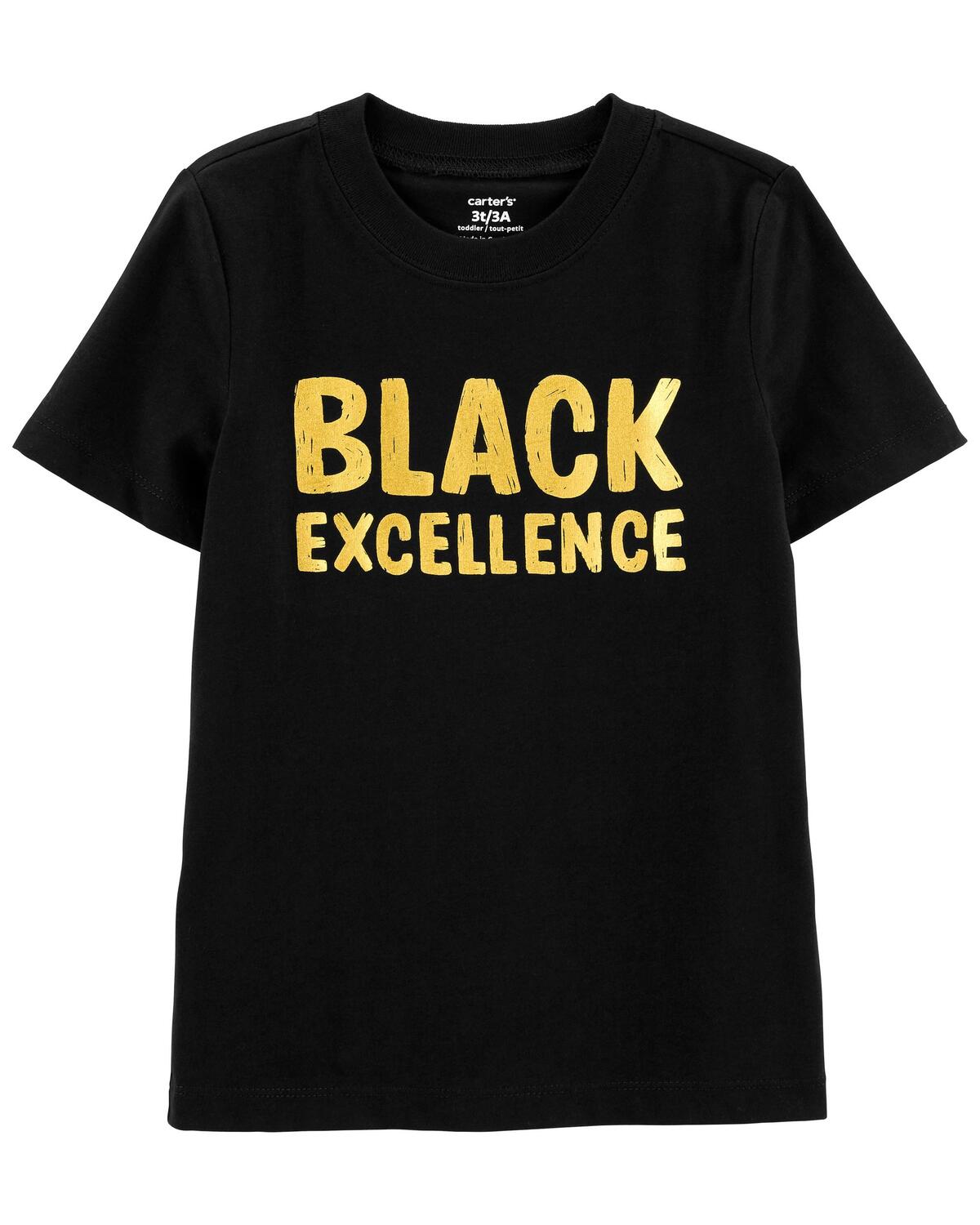

Черная футболка Excellence для малышей Carter's, черный