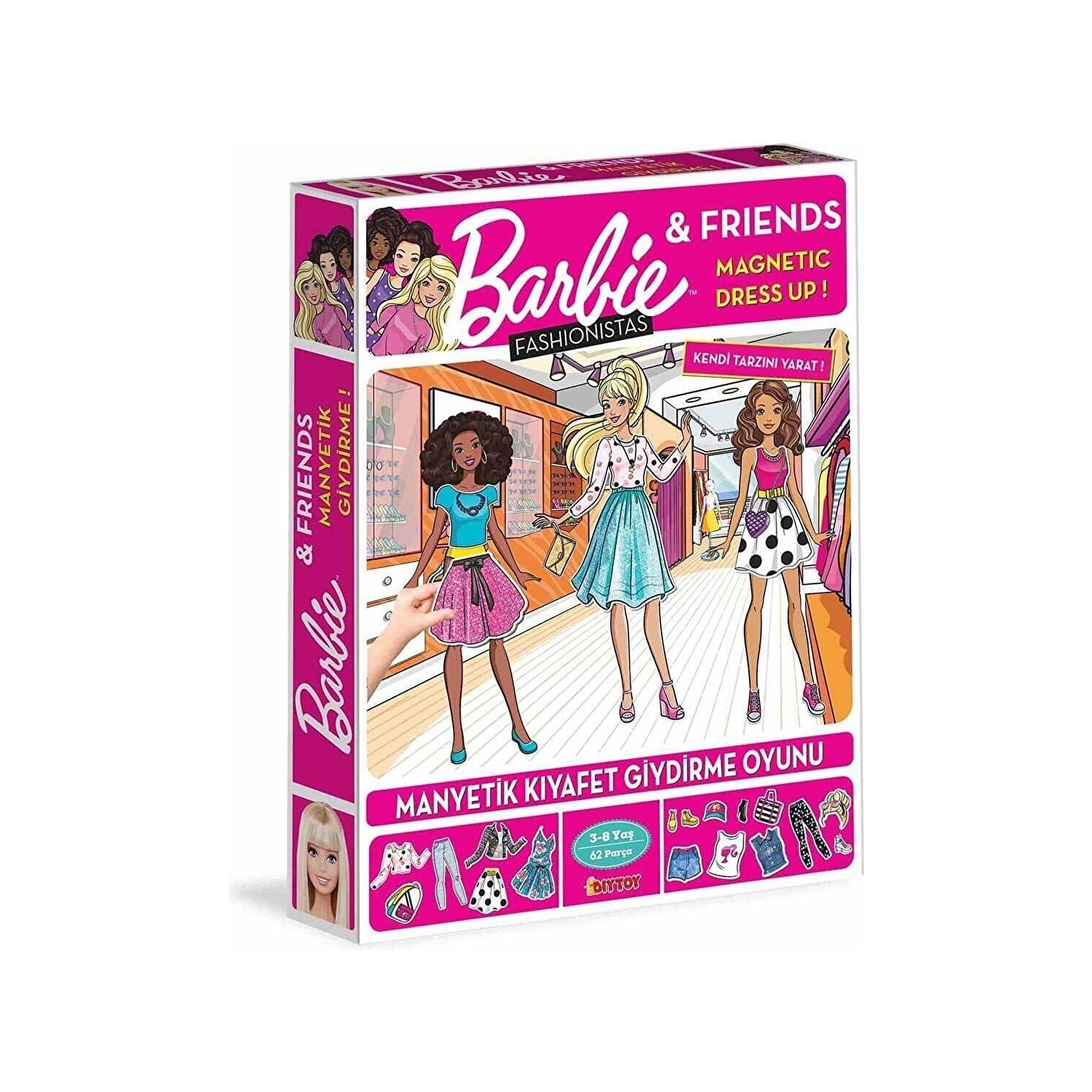 Магнитная игра одевалка Barbie Fashionistas развивающая магнитная игра одевалка 3 5860305