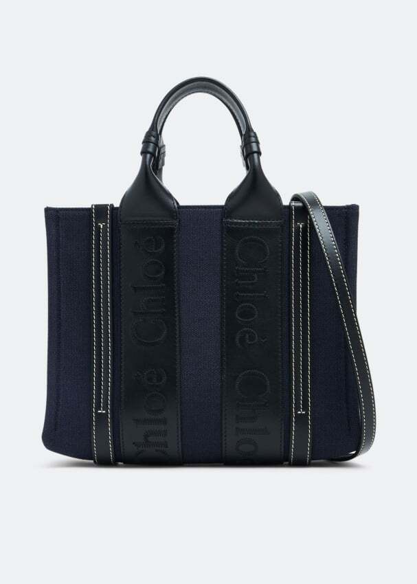 

Сумка-тоут CHLOÉ Woody small tote bag, синий