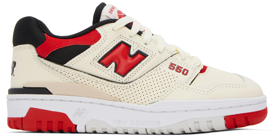 

Мужские кроссовки New Balance 550, красно-бежевый