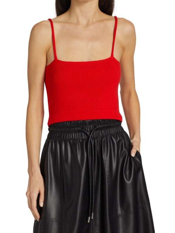 

Укороченная майка Proenza Schouler в рубчик White Label, poppy