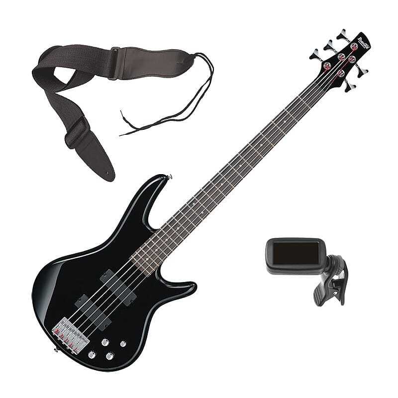 

Ibanez GSR205 5-струнная бас-гитара - черный BONUS PAK