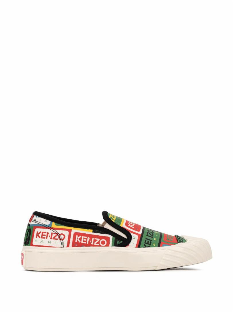 

Кожаные слипоны Kenzo Labels Kenzo