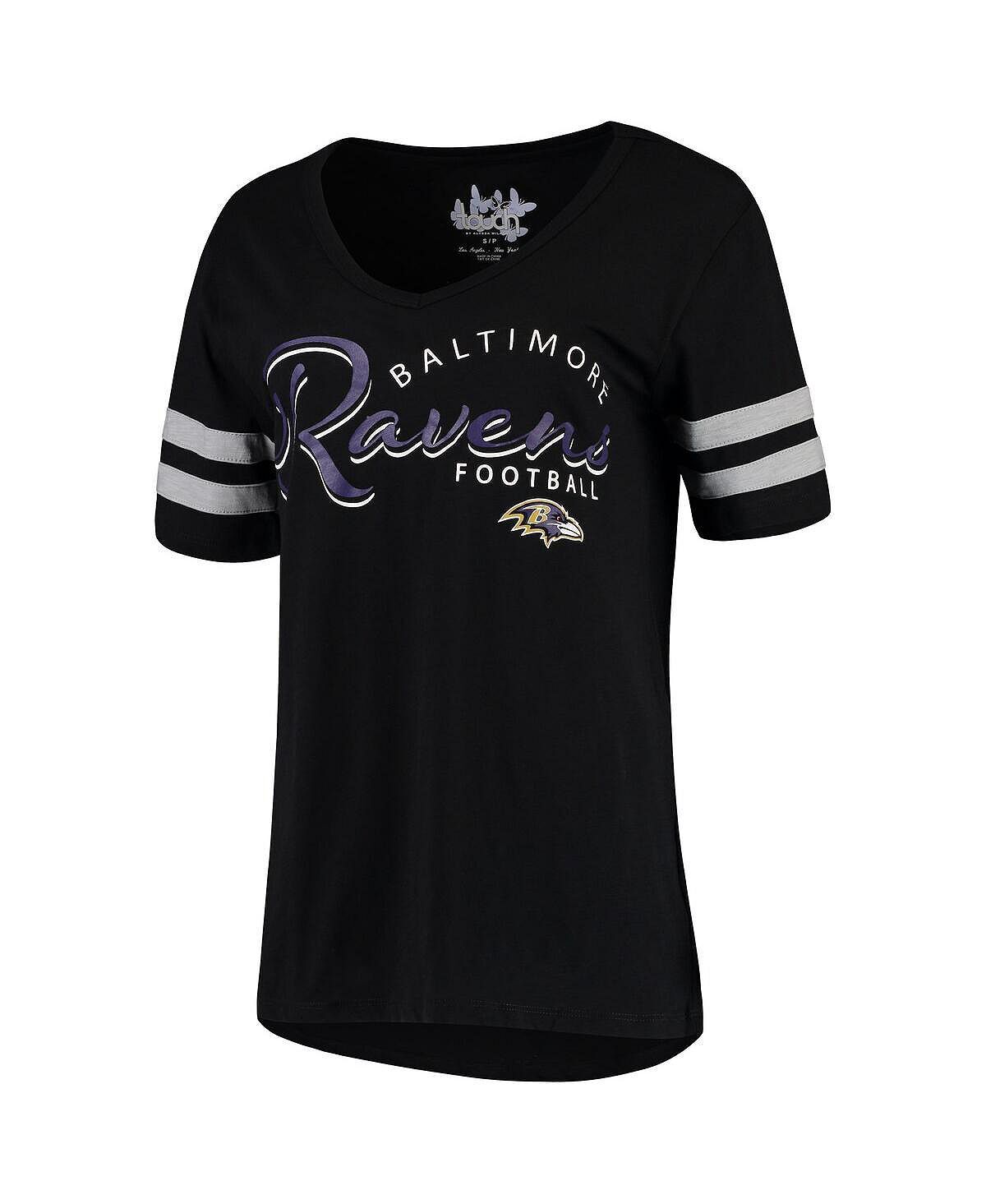

Женская футболка Baltimore Ravens Triple Play с v-образным вырезом Touch, черный