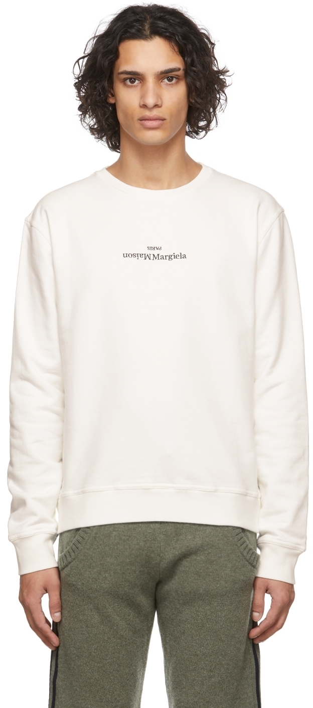 

Толстовка Off-White с вышитым логотипом Maison Margiela, Серый