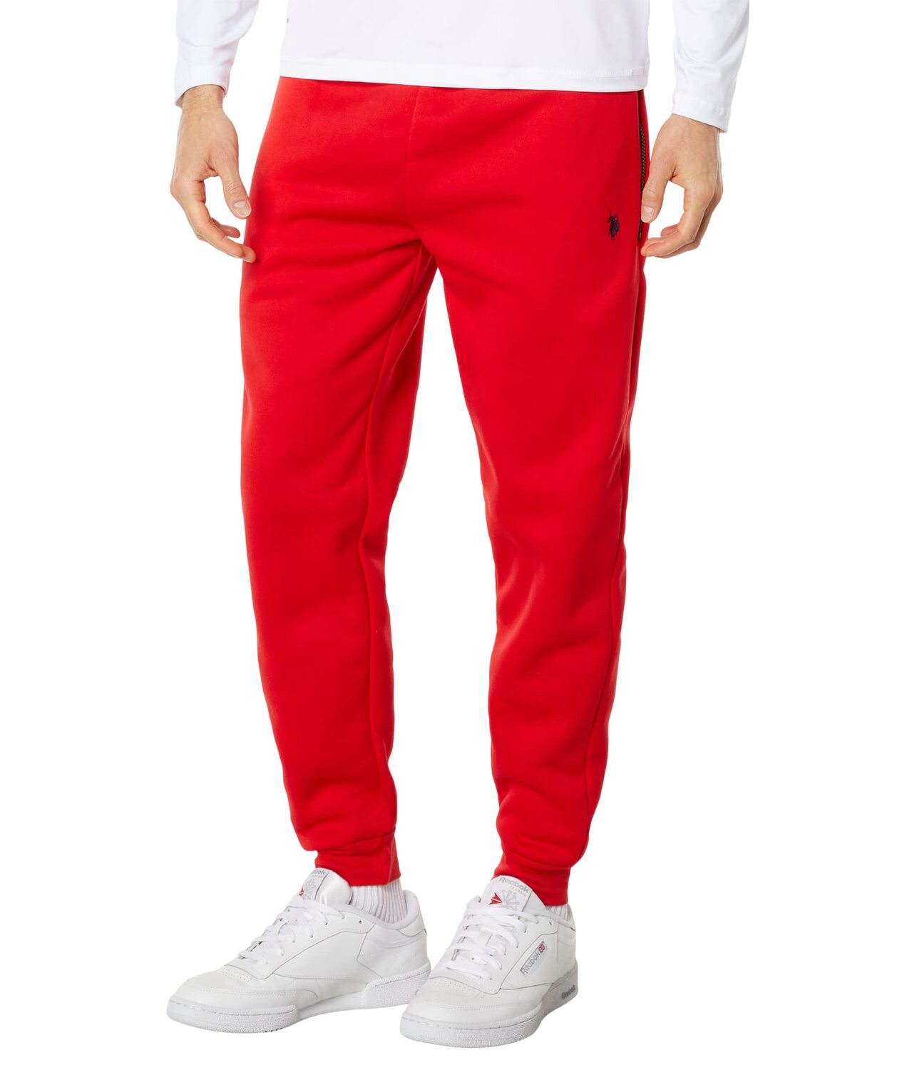

Брюки с высокой посадкой U.S. POLO ASSN., USPA Solid Jogger Pants