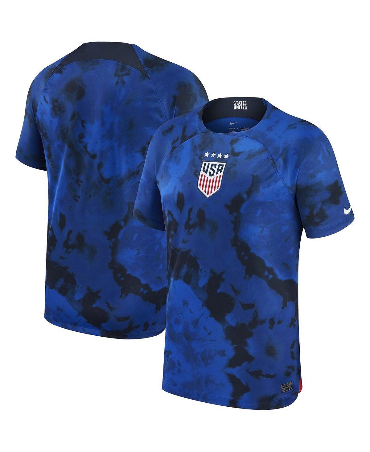 

Мужская синяя футболка uswnt 2022/23 away breathe stadium replica blank Nike, синий