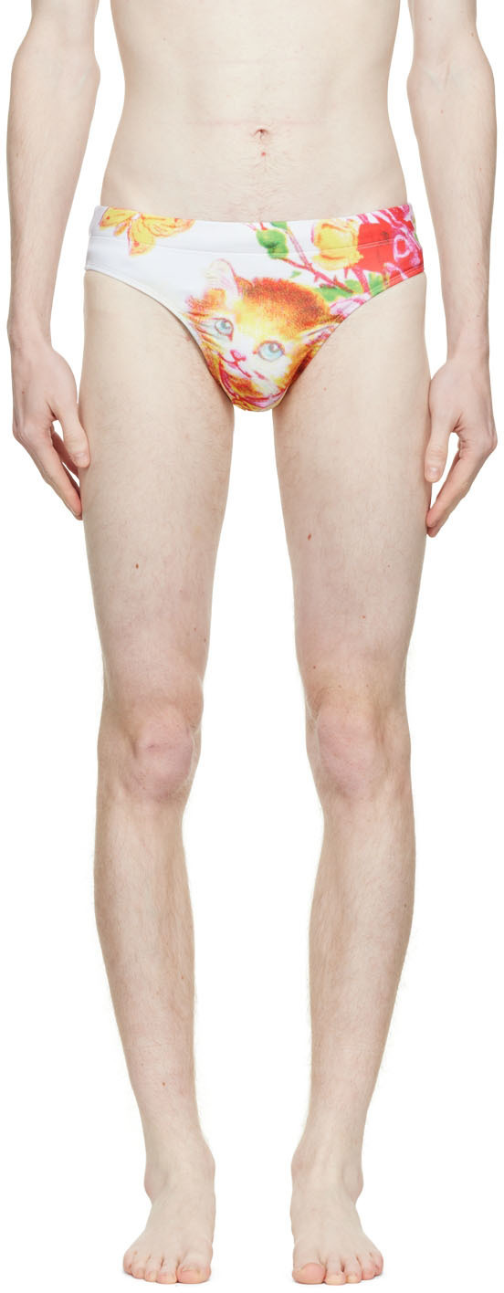 

Эксклюзивные белые плавки SSENSE Chopova Lowena