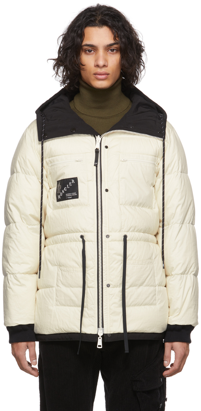 

7 Moncler FRGMT Hiroshi Fujiwara Двусторонняя пуховая куртка Off-White Glostery Moncler Genius, Белый