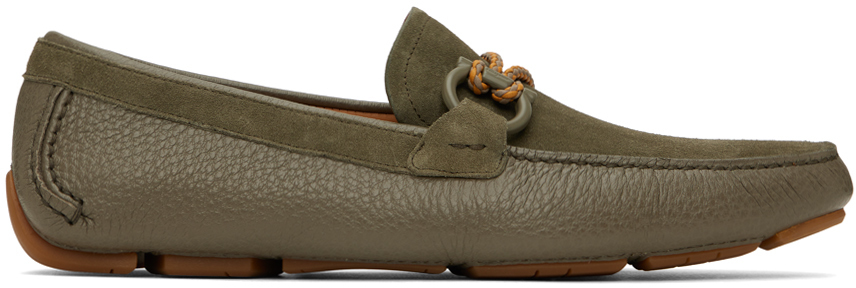 

Мокасины цвета хаки Ferragamo
