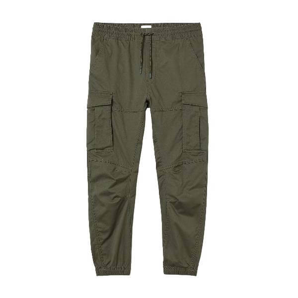 Брюки H&M Cargo Joggers, хаки - фото