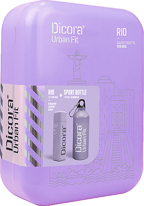 Парфюмерный набор Dicora Urban Fit Rio, 3 предмета - фото