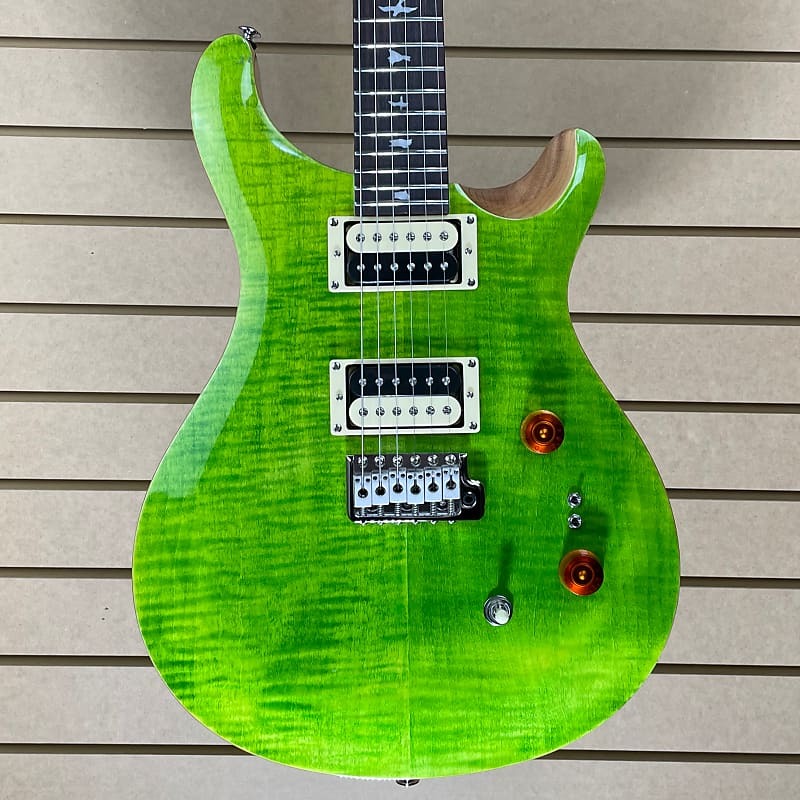 

Электрогитара с чехлом PRS SE Custom 24-08, зелёный