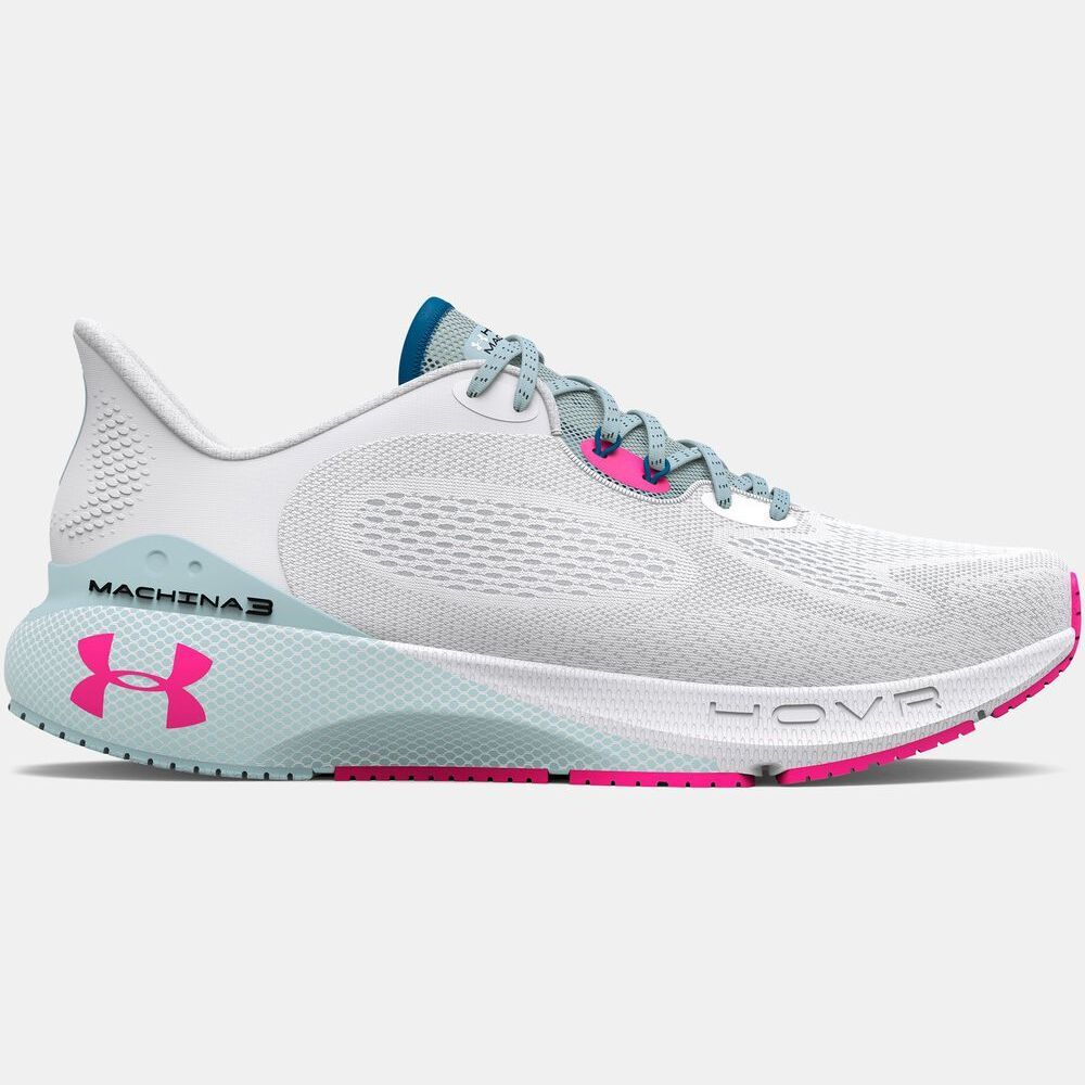 

Женские кроссовки для бега Under Armour UA HOVR Machina 3, белый/ярко-синий/электро-розовый (Размер 41.5 RU)