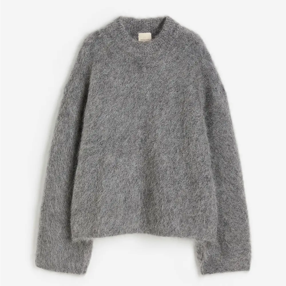 

Свитер H&M Oversized Mohair-blend, серый