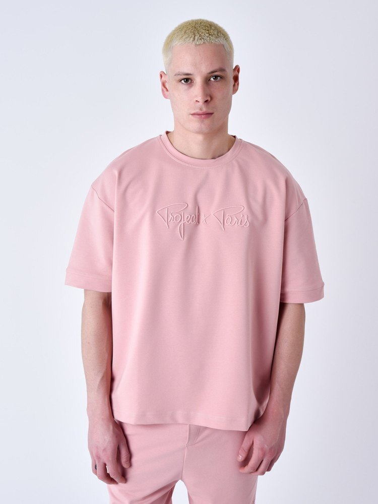 

Футболка Project X Paris Essentials Classic Full Logo Embroidery, розовый