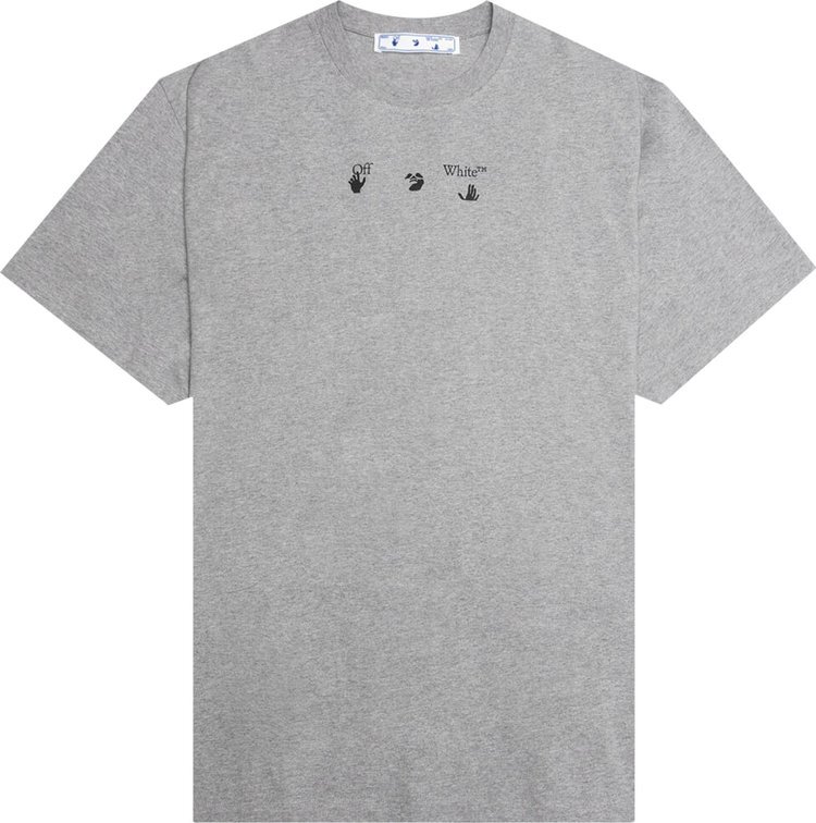 

Футболка Off-White Marker Short-Sleeve Over Tee 'Melange Grey', серый