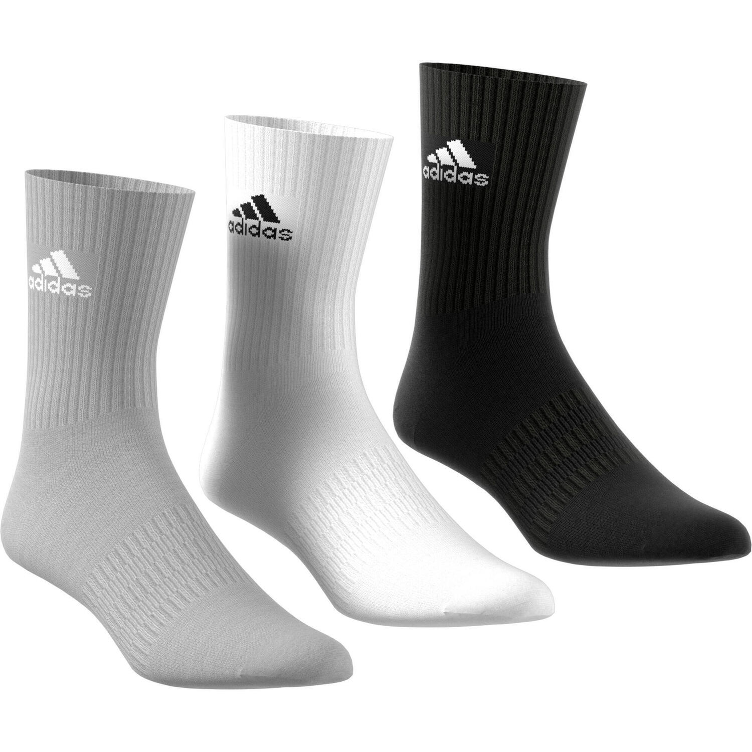 

Носки Мягкие носки с круглым вырезом, 3 шт. в упаковке ADIDAS, серый