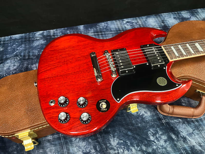 

НОВЫЙ!! Gibson SG Standard '61 с авторизованным дилером Stoptail Vintage Cherry!! В наличии! 6,5 фунтов СОХРАНИТЬ!! SG Standard '61 with Stoptail
