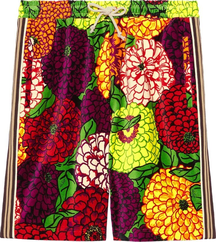 

Шорты Gucci x Ken Scott Print Cotton Shorts Pink/Green, розовый