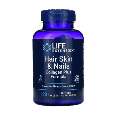 Волосы кожа ногти Collagen Plus Formula 120 таблеток Life Extension solgar волосы кожа ногти 120 таблеток