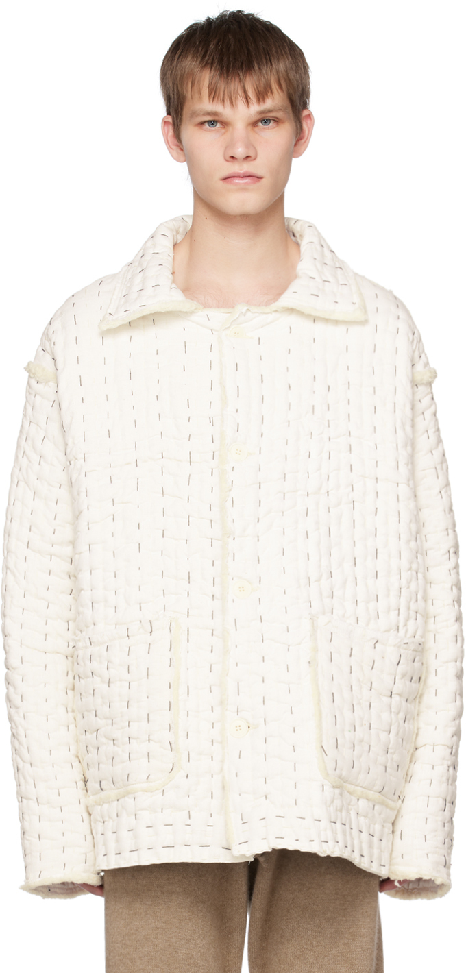 

Эксклюзивная куртка SSENSE Off-White AIREI, Белый