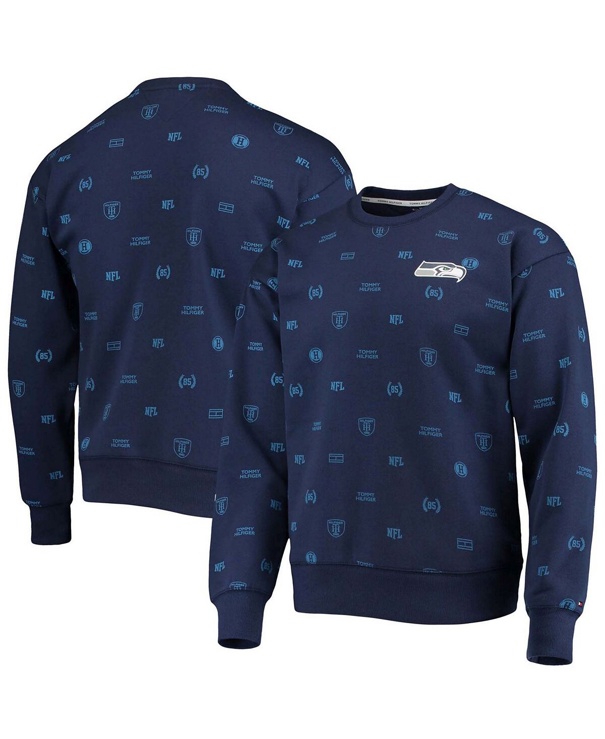 Мужская толстовка с графическим пуловером college navy seattle seahawks reid Tommy Hilfiger, синий reid