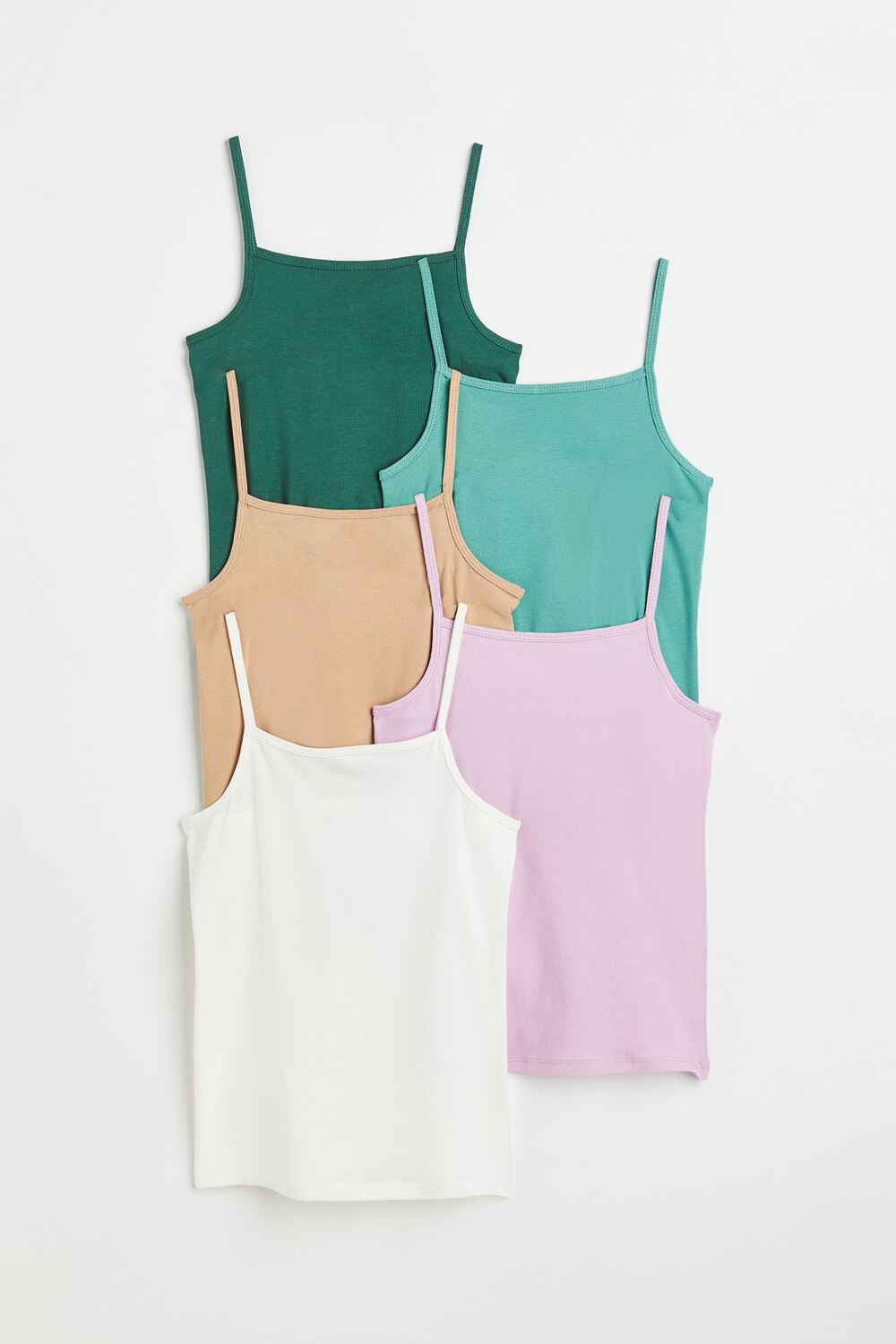 

5 комплектов безрукавок H&M, темно-зеленый/зеленый