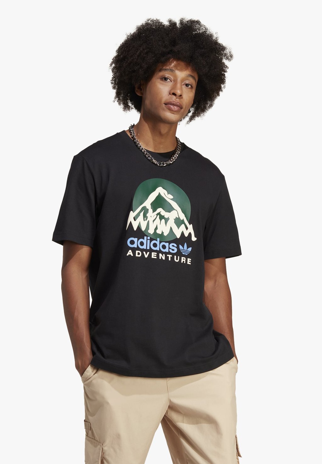 

Футболка с принтом Tee adidas Originals, черный