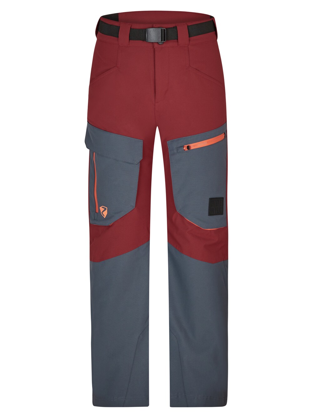 Обычные тренировочные брюки Ziener AKANDO, серый/красный
