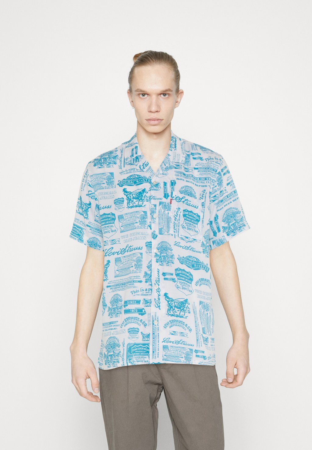 

Рубашка The Sunset Camp Shirt Levi's, цвет blue/white