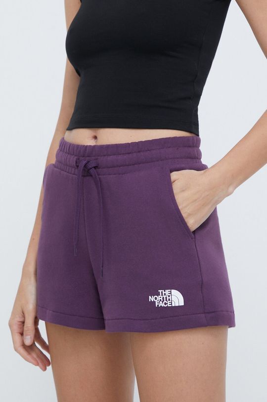 

Хлопковые шорты The North Face, фиолетовый