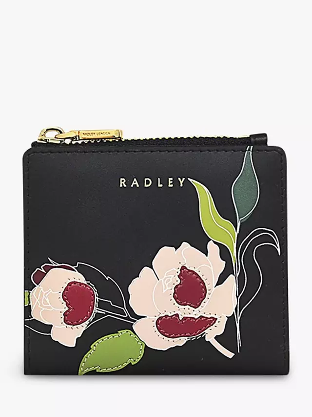 

Портмоне Radley Wild Roses Leather Small Zip Top Coin, черный