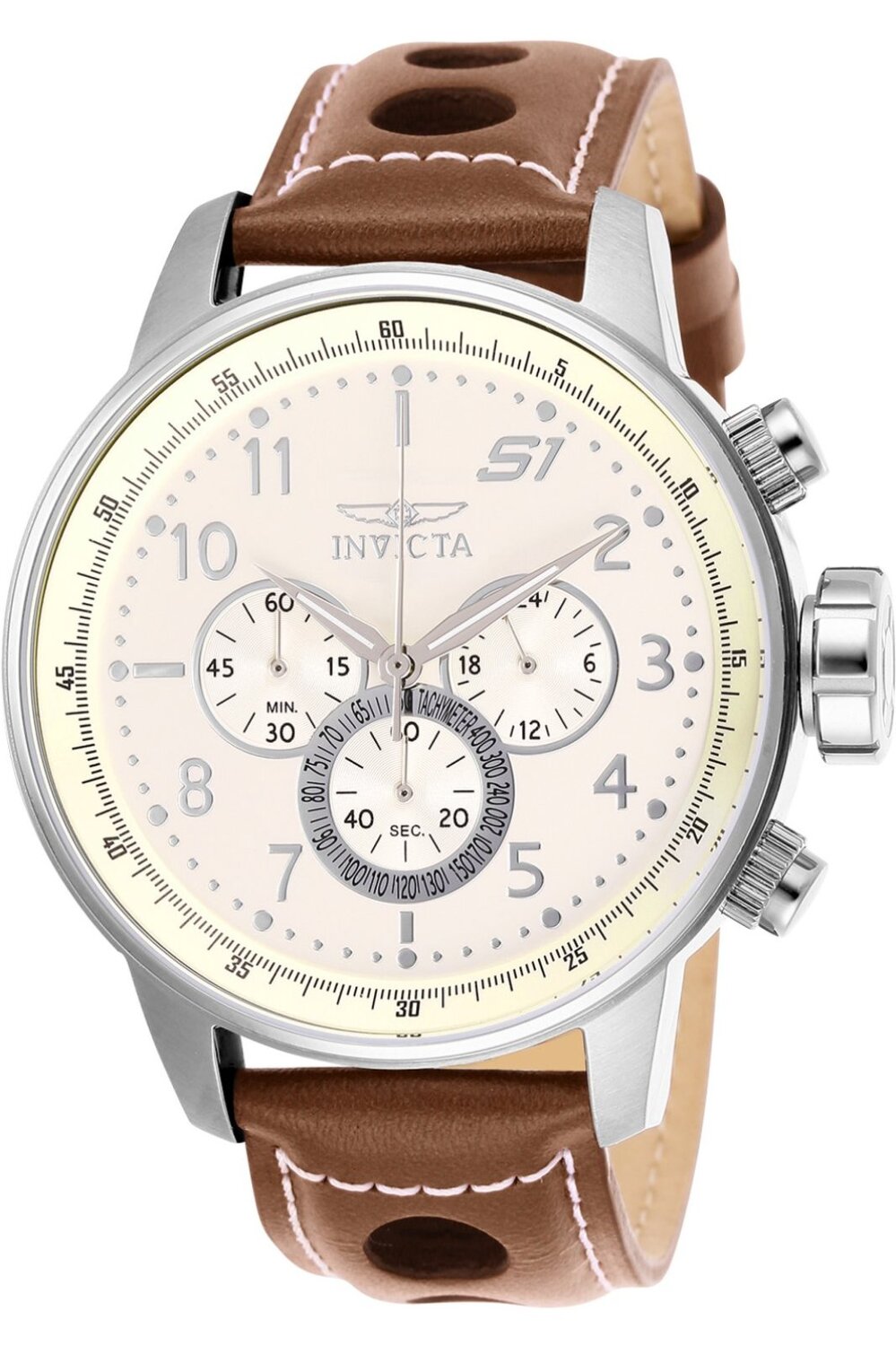 

Часы s1 ралли 25724 48 мм Invicta, серебряный