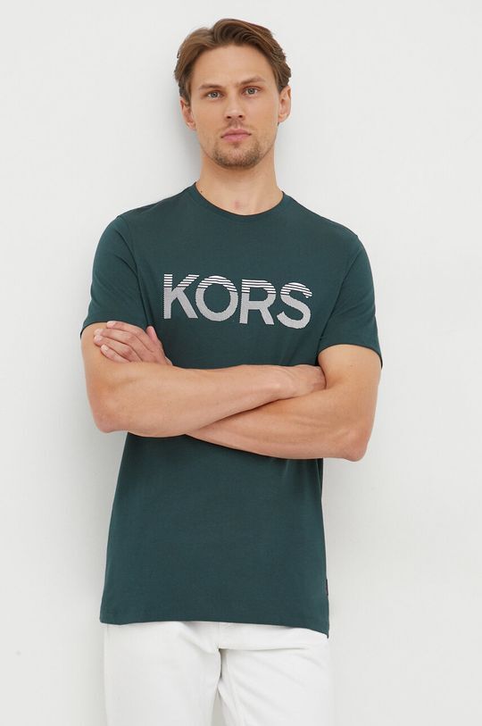 

Хлопковая футболка Michael Kors, зеленый
