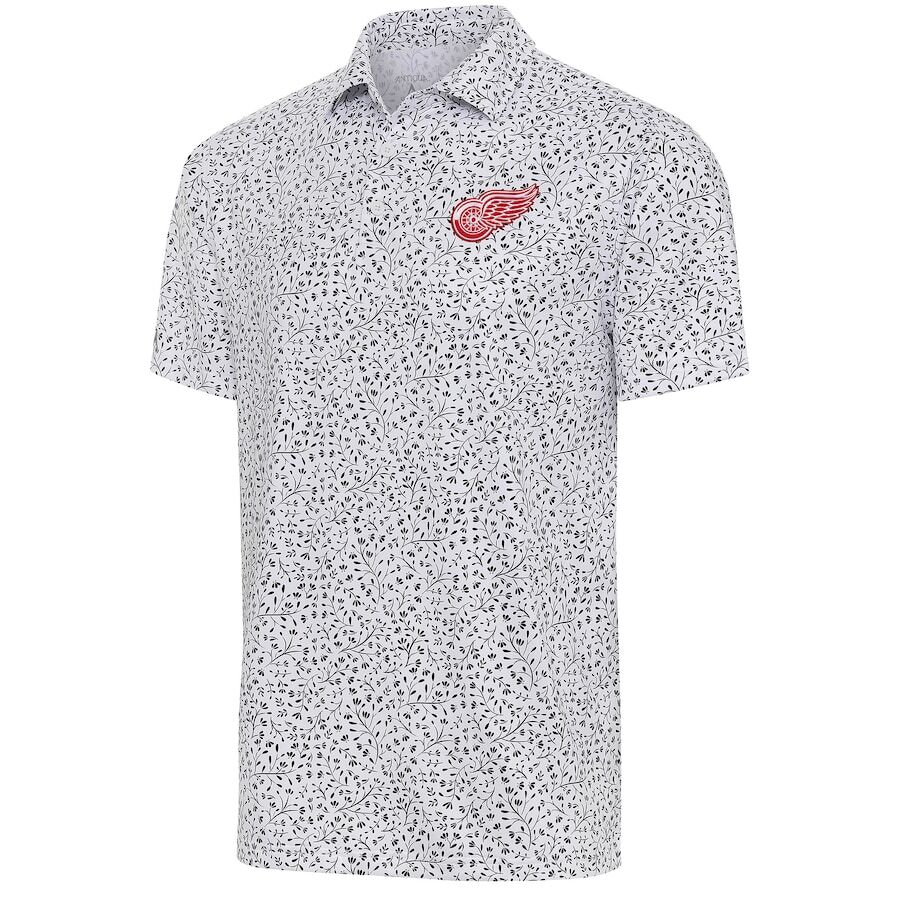 

Поло с коротким рукавом Antigua Detroit Red Wings, белый