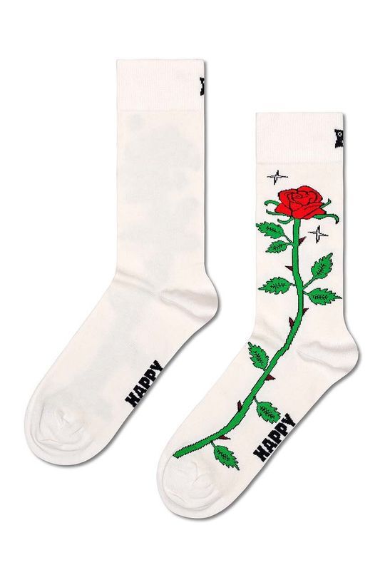 

Розовые носки Happy Socks, белый