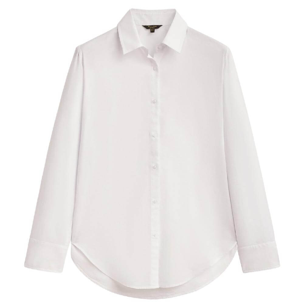 

Рубашка Massimo Dutti Washed Cotton, белый