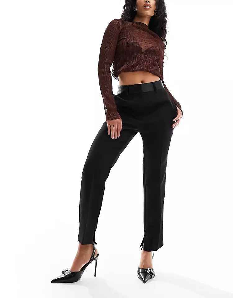 

Брюки Asos Design Hourglass, черный