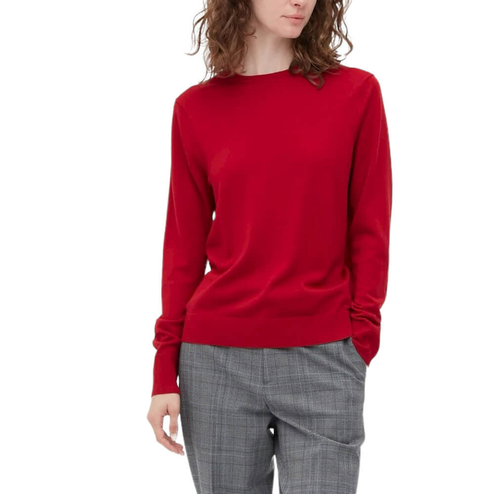 

Джемпер Uniqlo Extra Fine Merino Crew Neck, красный