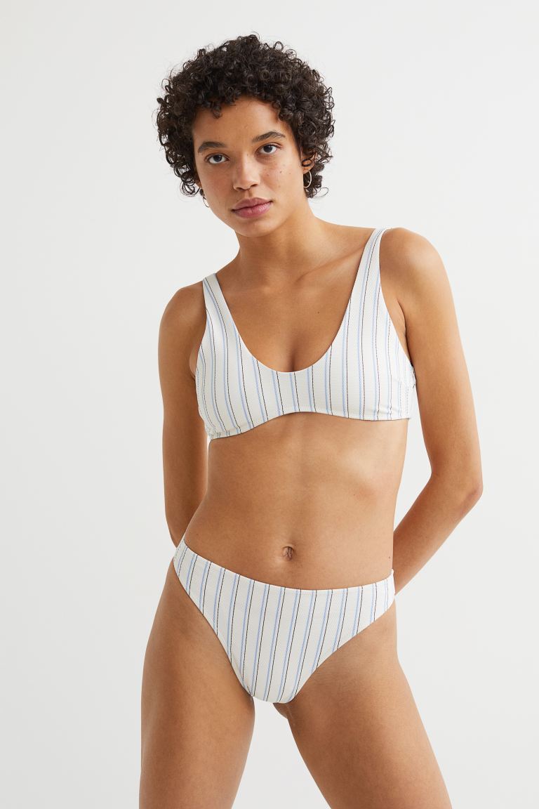 

Низ костюма H&M, белый/теннисная полоска