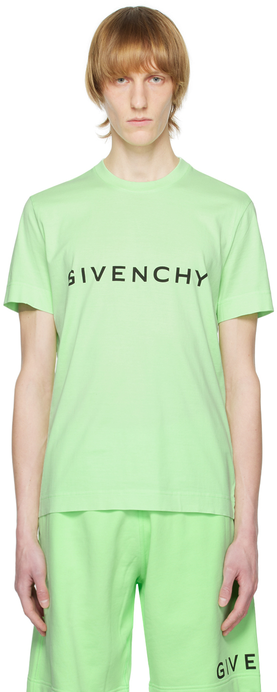 

Зеленая футболка с архетипом Givenchy, Зеленый