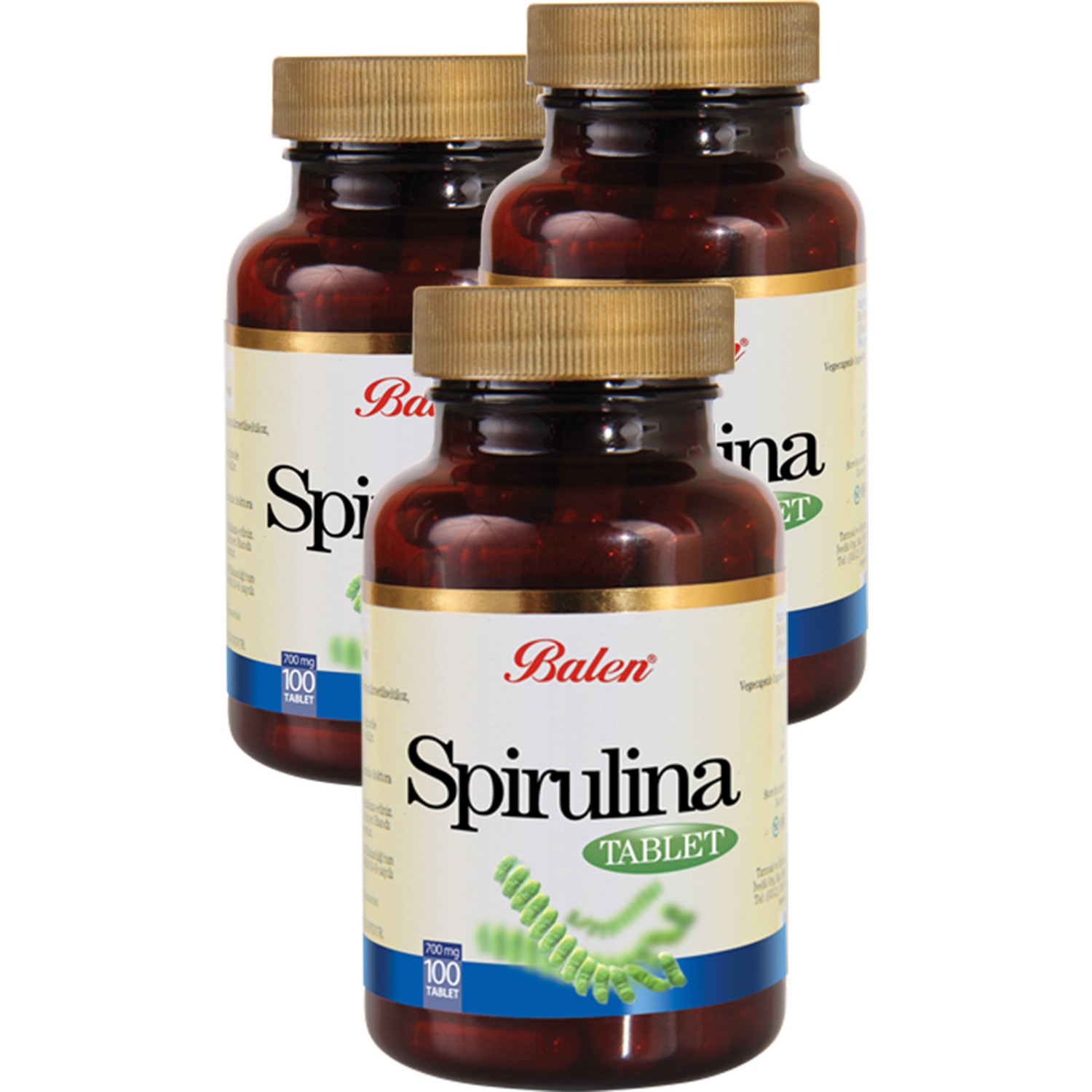 Пищевая добавка Balen Spirulina 740 мг, 100 таблеток
