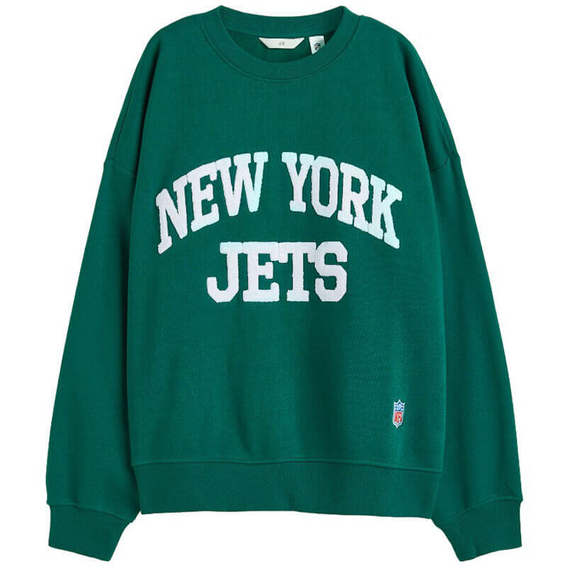 

Свитшот H&M Motif-detail New York Jets, зеленый