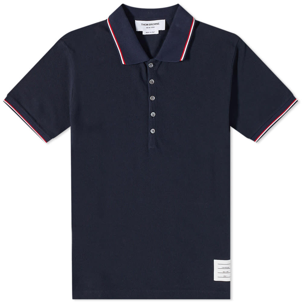 

Футболка Thom Browne Tipped Polo, Черный